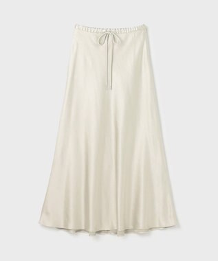 GRACE CONTINENTAL サテンストレッチイージースカート ライトグリーン