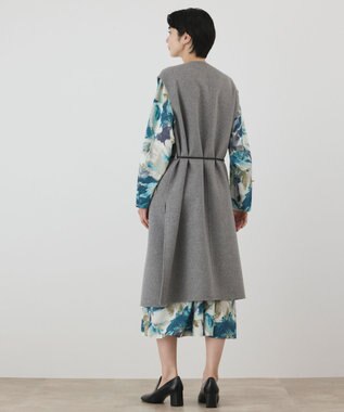 GRACE CONTINENTAL カシミヤ混リバージレ グレー