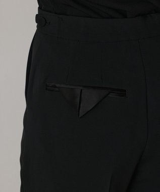 GRACE CONTINENTAL インサイドスリットスリムパンツ ブラック