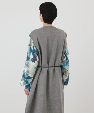 GRACE CONTINENTAL カシミヤ混リバージレ グレー