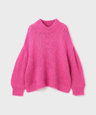 GRACE CONTINENTAL オーバールーズニットトップ ピンク