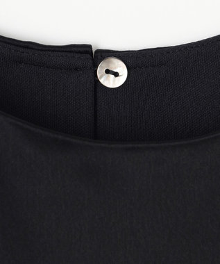 GRACE CONTINENTAL バックコンシャスサテンノースリーブ ブラック