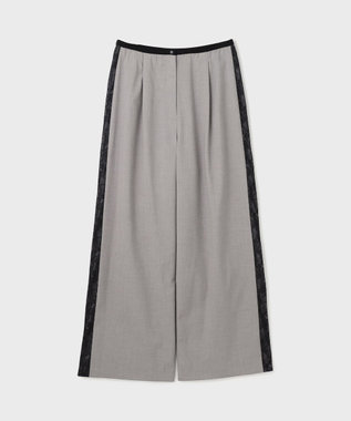 GRACE CONTINENTAL サイドレースイージーパンツ グレー
