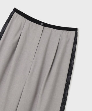 GRACE CONTINENTAL サイドレースイージーパンツ グレー