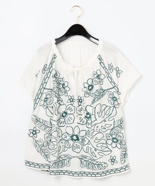 エスニック刺繍トップ Grace Continental Grace Continental グレースコンチネンタル 通販