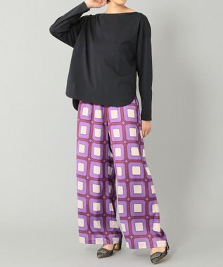 グレースコンチネンタルサテンジオメトリックドレス36