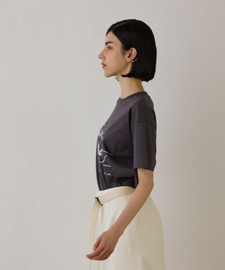 GRACE CONTINENTAL ロゴコラボTシャツ チャコール