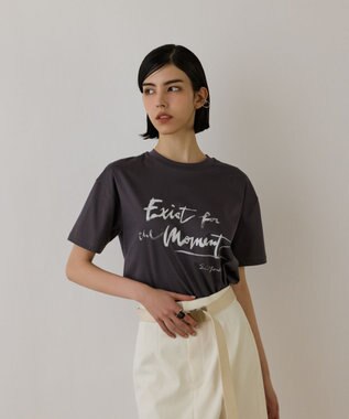 GRACE CONTINENTAL ロゴコラボTシャツ チャコール