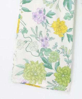 GRACE CONTINENTAL フラワープリントワークパンツ キナリ