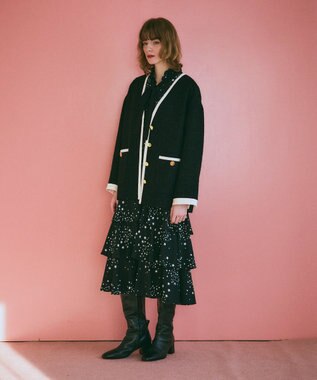 GRACE CONTINENTAL エトワールドレープドレス ブラック