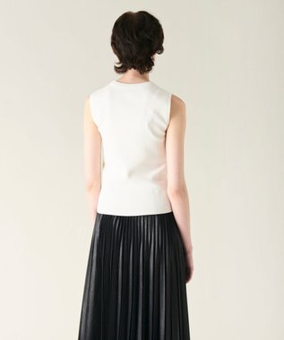 GRACE CONTINENTAL ビジューニットトップ ホワイト