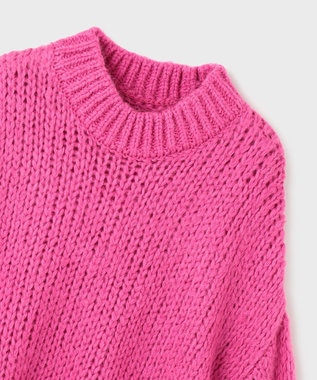 GRACE CONTINENTAL オーバールーズニットトップ ピンク