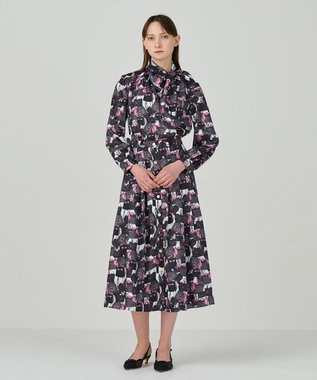 GRACE CONTINENTAL バッグモチーフボウブラウス ピンク