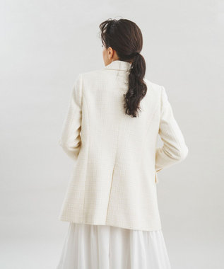 グレースコンチネンタル ノーカラーツイードジャケット ノーカラーツイードジャケット | グレースコンチネンタル(GRACE