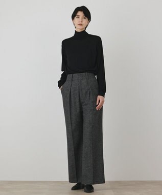 GRACE CONTINENTAL カシミヤ混ニットトップ ブラック