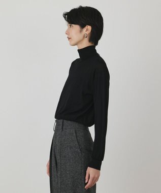 GRACE CONTINENTAL カシミヤ混ニットトップ ブラック