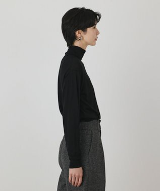 GRACE CONTINENTAL カシミヤ混ニットトップ ブラック