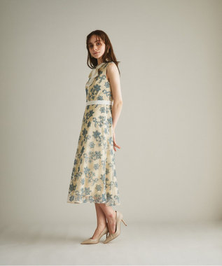 コードフラワー刺繍レースワンピース Grace Continental Grace Continental グレースコンチネンタル 通販 コードフラワー刺繍レースワンピース Grace Continental Grace Continental グレースコンチネンタル 通販