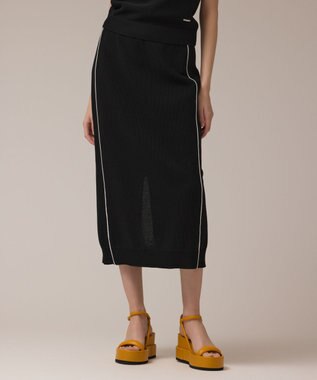 GRACE CONTINENTAL カノコニットスカート ブラック