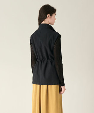 GRACE CONTINENTAL ビジューアーミーベスト ブラック