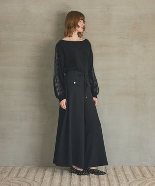 GRACE CONTINENTAL ワイドフレアパンツ