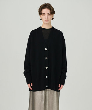 GRACE CONTINENTAL クーマラムニットカーディガン ブラック