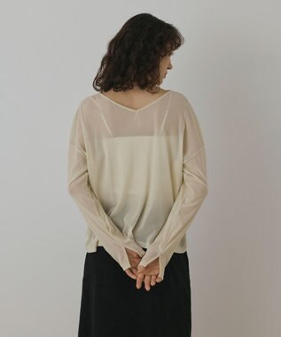 GRACE CONTINENTAL フロッキーオーバーカットトップ キナリ