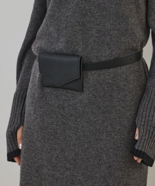 GRACE CONTINENTAL ミニポーチベルト ブラック