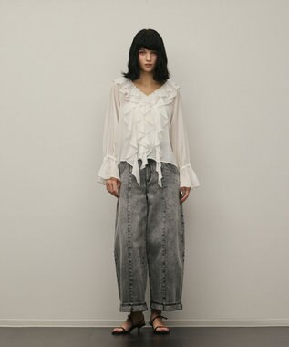 GRACE CONTINENTAL クロップトバレルパンツ