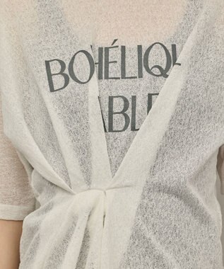 GRACE CONTINENTAL タックロゴTシャツ ホワイト