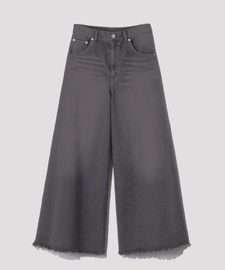 GRACE CONTINENTAL バギーデニムパンツ グレー