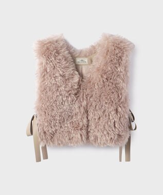 GRACE CONTINENTAL ショ－トファ－ジレ ベージュ