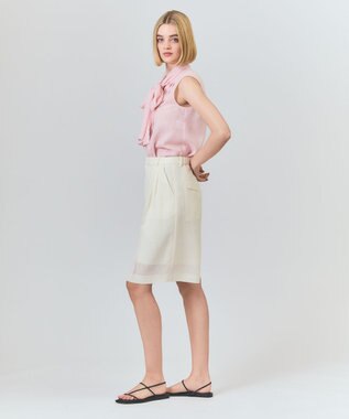 GRACE CONTINENTAL リネンライクシアーパンツ キナリ