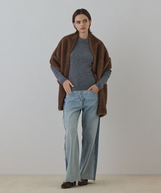 GRACE CONTINENTAL フェイクミンクストール ブラウン