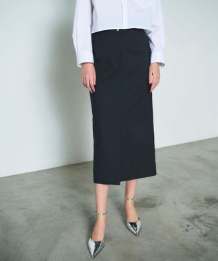 GRACE CONTINENTAL ストレッチタイトスカート チャコール