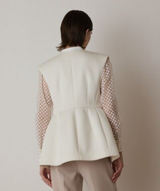 GRACE CONTINENTAL ダンボールニットジレジャケット キナリ