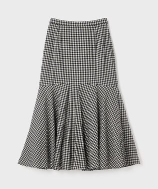 GRACE CONTINENTAL 【スタイリスト木津明子さんインスタライブ紹介】チェックマーメイドスカート ベージュ