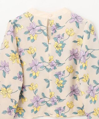 GRACE CONTINENTAL フラワー刺繍ショートトップ キナリ