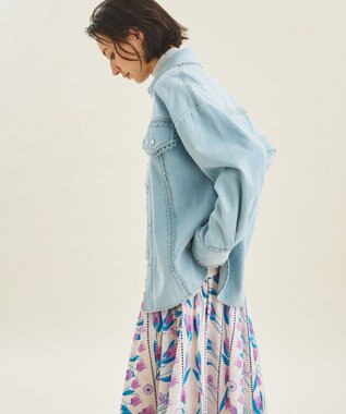 グレースコンチネンタル　シャツ ブラウス スタッズデニムシャツ スタッズデニムシャツ / GRACE CONTINENTAL | GRACE CONTINENTAL
