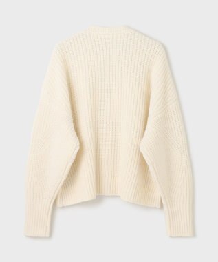 GRACE CONTINENTAL 畦ルーズニットカーディガン ホワイト