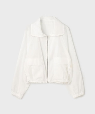 GRACE CONTINENTAL ブライトメッシュブルゾン ホワイト