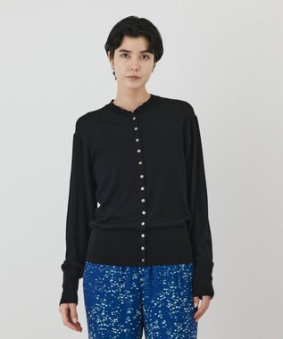 GRACE CONTINENTAL ウールシルクニットカーディガン
