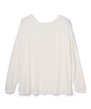 GRACE CONTINENTAL ロゴ刺繍カットトップ ホワイト