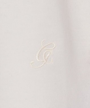 GRACE CONTINENTAL ロゴ刺繍カットトップ ホワイト
