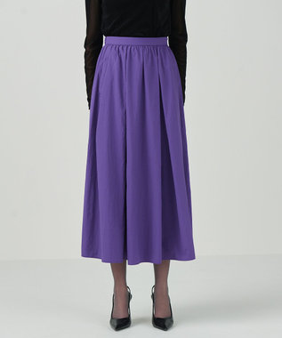 GRACE CONTINENTAL タックギャザータフタスカート パープル
