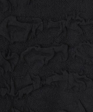 GRACE CONTINENTAL フクレジャガードニットトップ ブラック