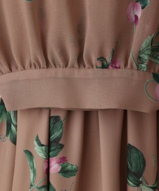 GRACE CONTINENTAL プリントセパレートワンピース ブラウン