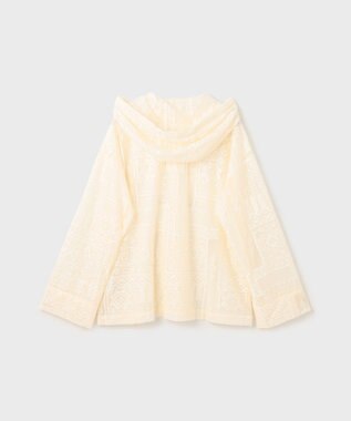 GRACE CONTINENTAL キカレースフード付トップ キナリ