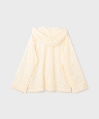 GRACE CONTINENTAL キカレースフード付トップ キナリ