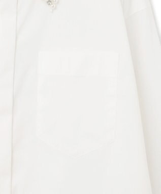 GRACE CONTINENTAL ビジューカラーシャツ ホワイト